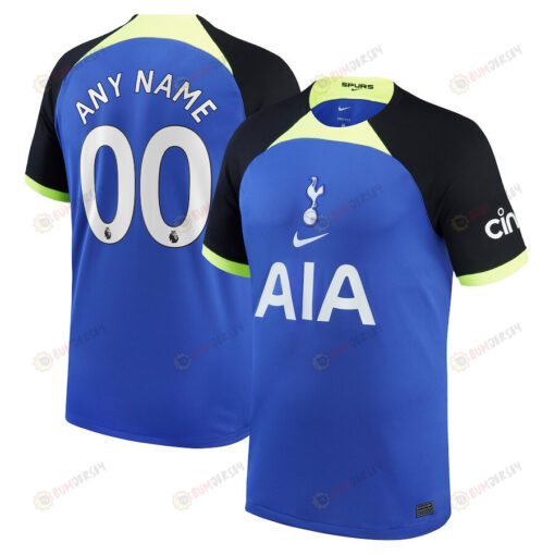 Tottenham Hotspur 2022/23 Away Breathe Stadium Custom Jersey - Blue