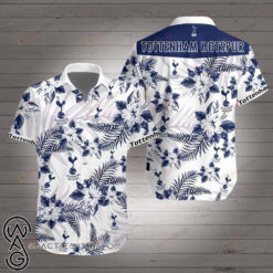 Tottenham Hotspur Short Sleeve Curved Hawaiian Shirt