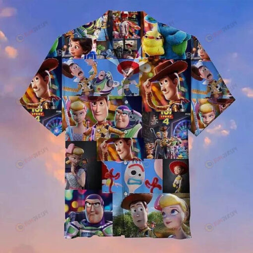 Toy Story Cartoon Hawaiian Shirt Beach Short Sleeve