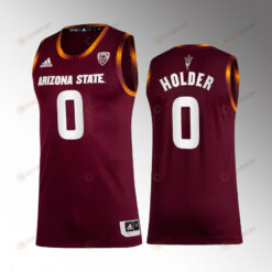 Tra Holder 0 Arizona State Sun Devils Maroon Jersey College Basketball