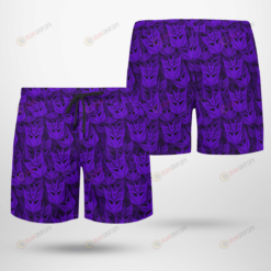Transformers Decepticon Face Hawaiian Short Summer Shorts Men Shorts - Print Shorts