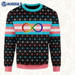 Transgender Autistic Flag Ugly Sweaters For Men Women Unisex