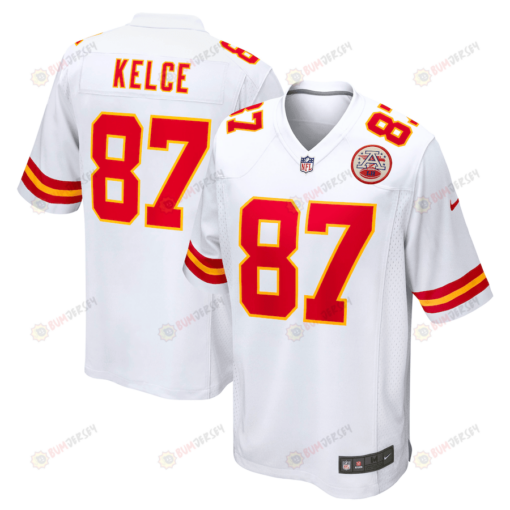 Travis Kelce 87 Kansas City Chiefs Game Men Jersey - White