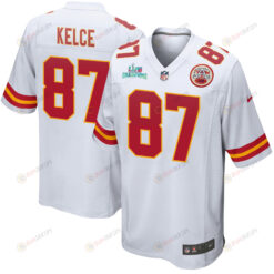 Travis Kelce 87 Kansas City Chiefs Super Bowl LVII Champions Men's Jersey - White