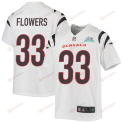 Tre Flowers 33 Cincinnati Bengals Super Bowl LVII Champions Youth Jersey - White