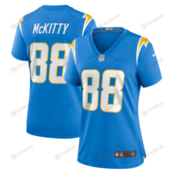 Tre McKitty 88 Los Angeles Chargers Women's Game Jersey - Powder Blue