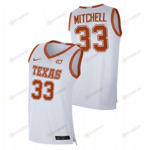 Tre Mitchell 33 Texas Longhorns Alumni Player Limited 2023 Top Transfers Men Jersey - White