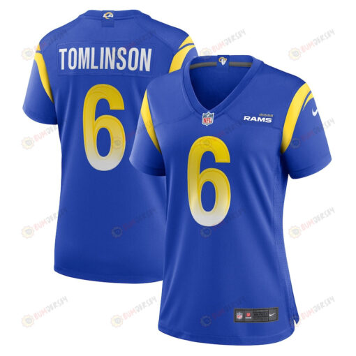 Tre'Vius Hodges-Tomlinson 6 Los Angeles Rams Game Women Jersey - Royal