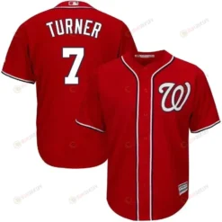 Trea Turner Washington Nationals Big And Tall Alternate Cool Base Player Jersey - Scarlet