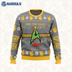 Trek The Halls Star Trek Ugly Sweaters For Men Women Unisex