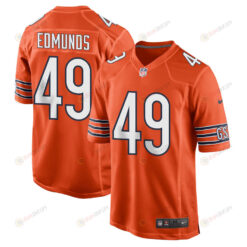 Tremaine Edmunds 49 Chicago Bears Men Alternate Game Jersey - Orange