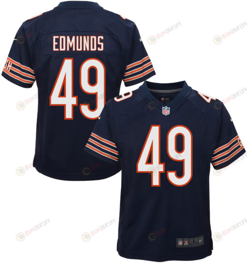 Tremaine Edmunds 49 Chicago Bears Youth Jersey - Navy