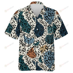 Trendy Colorful Of Shape And Brush With Leopard Hawaiian Shirt