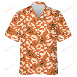 Trendy Modern Leopard Natural Pastel Colors Hawaiian Shirt