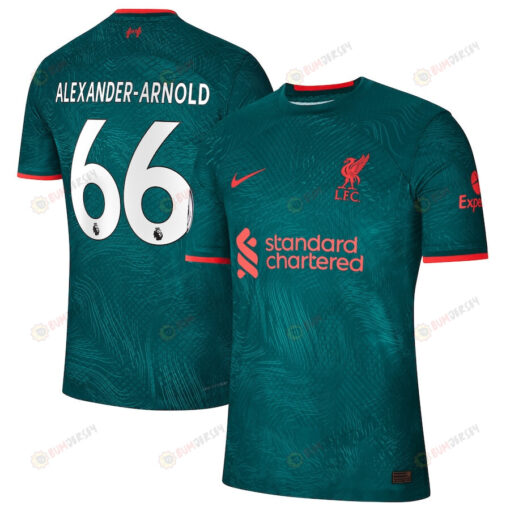 Trent Alexander-Arnold 66 Liverpool 2022/23 Third Men Jersey - Teal