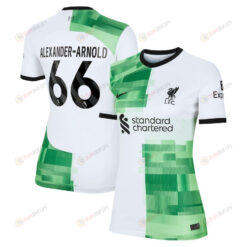 Trent Alexander-Arnold 66 Liverpool 2023/24 Away Women Jersey - White