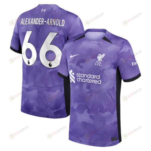 Trent Alexander-Arnold 66 Liverpool 2023/24 Third YOUTH Jersey - Purple