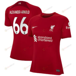 Trent Alexander-Arnold 66 Liverpool Women 2022/23 Home Player Jersey - Red