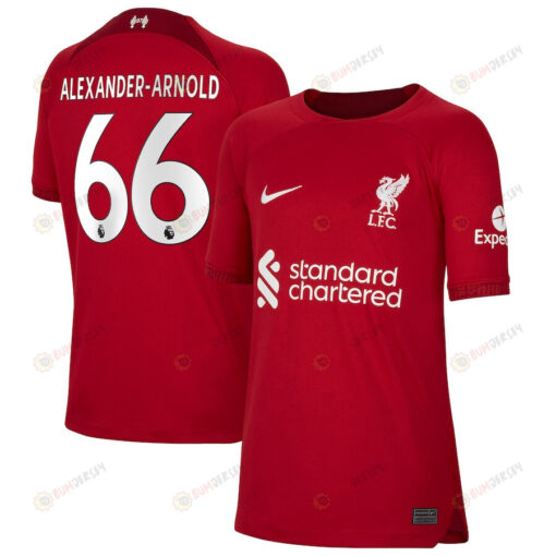 Trent Alexander-Arnold 66 Liverpool Youth 2022/23 Home Player Jersey - Red