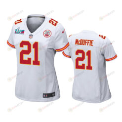 Trent McDuffie 21 Kansas City Chiefs Super Bowl LVII Game Jersey - Women White