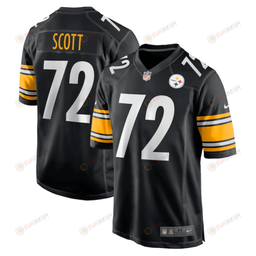 Trent Scott Pittsburgh Steelers Game Player Jersey - Black