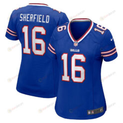 Trent Sherfield 16 Buffalo Bills Women's Game Player Jersey - Royal