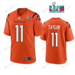 Trent Taylor 11 Cincinnati Bengals Super Bowl LVII Men's Jersey