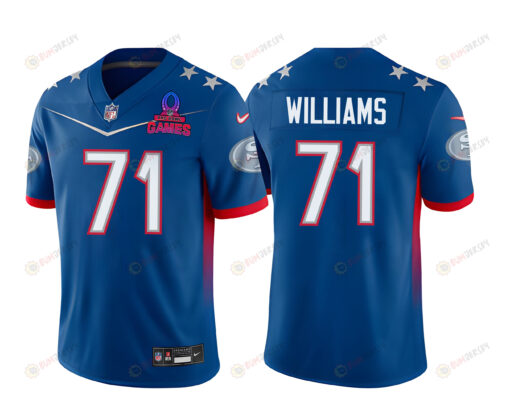 Trent Williams 71 49Ers Pro Bowl 2023 Patch Men Jersey - Blue