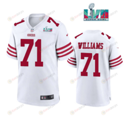 Trent Williams 71 San Francisco 49Ers Super Bowl LVII Men's Jersey- White