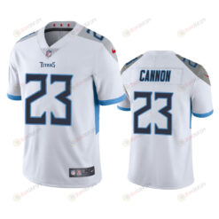 Trenton Cannon 23 Tennessee Titans White Vapor Limited Jersey