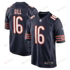 Trenton Gill Chicago Bears Game Player Jersey - Navy