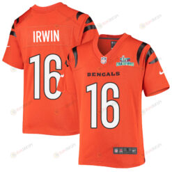 Trenton Irwin 16 Cincinnati Bengals Super Bowl LVII Champions Youth Alternate Game Jersey - Black