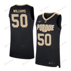 Trevion Williams 50 Purdue Boilermakers Elite Basketball Men Jersey - Black