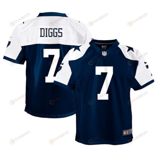 Trevon Diggs 7 Dallas Cowboys Alternate Game Youth Jersey - Navy