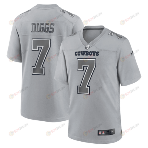 Trevon Diggs 7 Dallas Cowboys Men Atmosphere Fashion Game Jersey - Gray