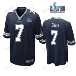 Trevon Diggs 7 Dallas Cowboys Super Bowl LVII Super Bowl LVII Navy Men's Jersey