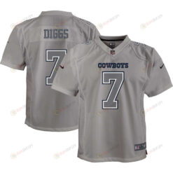 Trevon Diggs Dallas Cowboys Youth Atmosphere Game Jersey - Gray