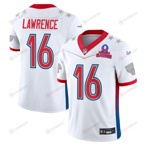 Trevor Lawrence 16 Jacksonville Jaguars Pro Bowl 2023 Patch Men Jersey - White