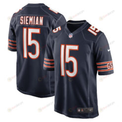 Trevor Siemian Chicago Bears Game Player Jersey - Navy