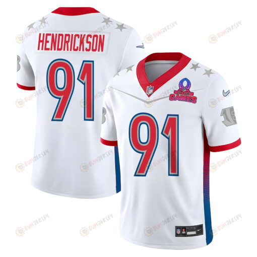 Trey Hendrickson 91 Bengals Pro Bowl 2023 Patch Men Jersey - White