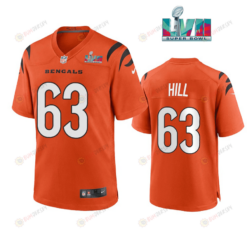 Trey Hill 63 Cincinnati Bengals Super Bowl LVII Men's Jersey