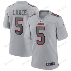 Trey Lance 5 San Francisco 49ers Atmosphere Fashion Game Jersey - Gray