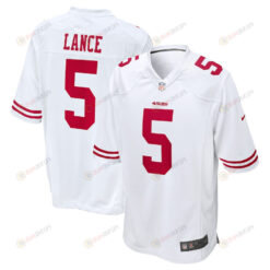 Trey Lance 5 San Francisco 49ers Game Jersey - White