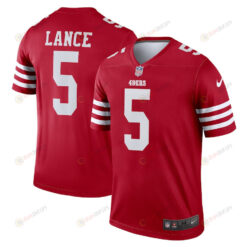 Trey Lance 5 San Francisco 49ers Legend Jersey - Scarlet