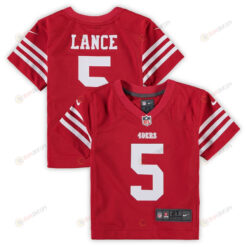 Trey Lance 5 San Francisco 49ers Toddler Game Jersey - Scarlet
