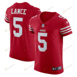 Trey Lance 5 San Francisco 49ers Vapor Elite Jersey - Scarlet