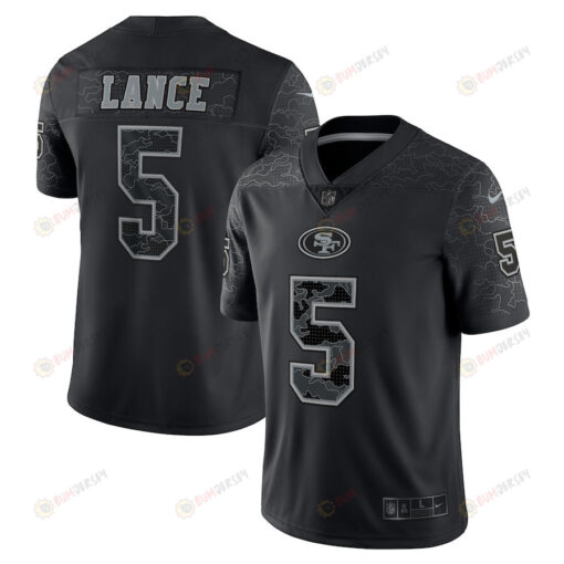Trey Lance San Francisco 49ers RFLCTV Limited Jersey - Black