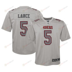 Trey Lance San Francisco 49ers Youth Atmosphere Game Jersey - Gray