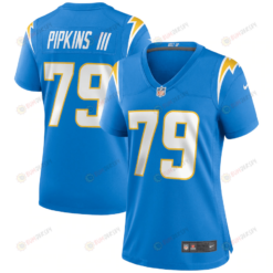 Trey Pipkins III 79 Los Angeles Chargers Women's Game Jersey - Powder Blue