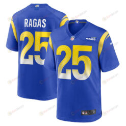 Trey Ragas Los Angeles Rams Game Player Jersey - Royal